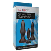 Silicone Anal Trainer Kit in Black -  Sex Toys & Adult Toys | XtoySmart Canada
